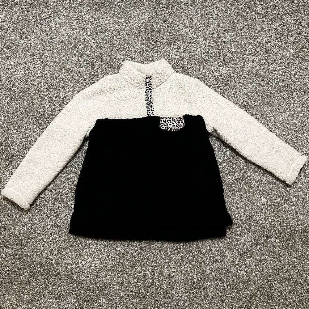 Cheetah print fleece jacket